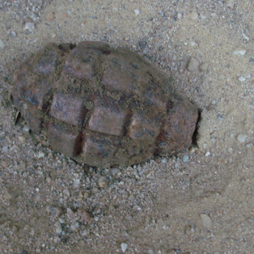 Două grenade descoperite de un pescar pe malul Dunării în Mehedinți