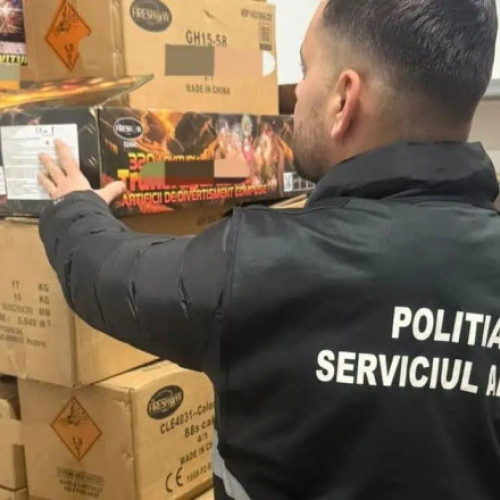 Un tânăr din Botoșani prins cu peste 1.600 kg de articole pirotehnice neautorizate