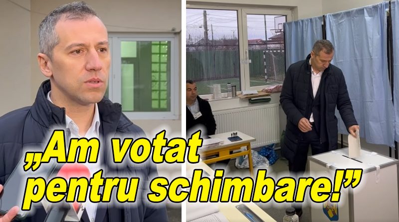 Silviu Iordache a votat pentru schimbare la alegerile locale 2025