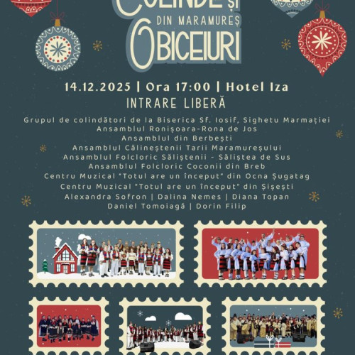 Maramureșul celebrează tradițiile de iarnă prin spectacolul „Colinde și Obiceiuri”