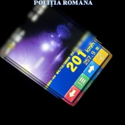 Bărbat prins cu 201 km/h pe A2, sancționat și testat pozitiv pentru substanțe psihoactive