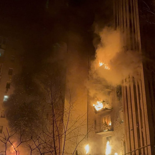 Atac cu dronă în Okhtyrka: șapte persoane rănite și clădire grav avariată