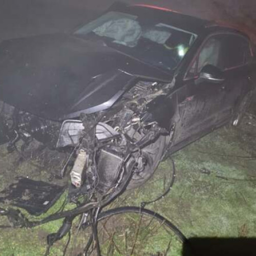 Șofer rănit după un accident în sensul giratoriu de la Mahle, Timiș