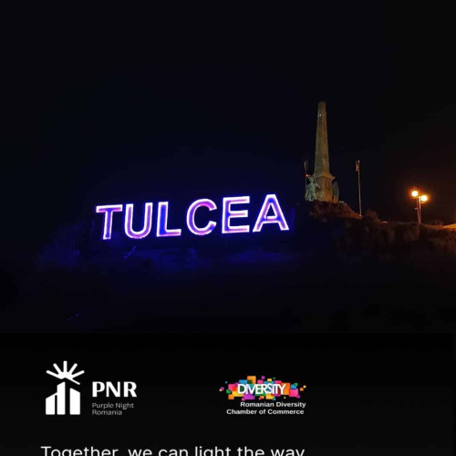 Tulcea marchează Ziua persoanelor cu dizabilități prin iluminarea monumentelor în violet