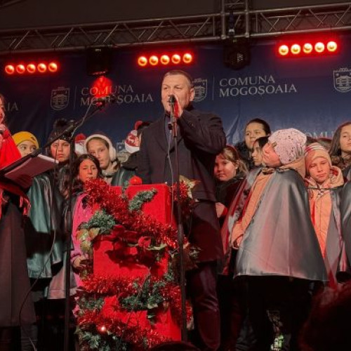 Ambasada lui Moș Crăciun a fost inaugurată la Mogoșoaia în sunet de colinde și veselie