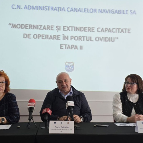 Portul Ovidiu va crește capacitatea de operare printr-un proiect amplu de modernizare