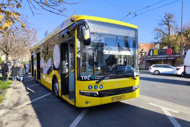 Noile troleibuze din Timișoara au transportat aproape 60.000 de pasageri în patru săptămâni