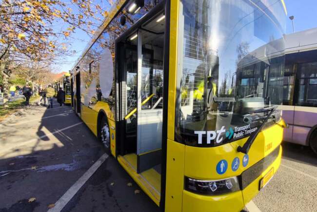 Primăria Timișoara majorează bugetul pentru achiziția a 10 troleibuze noi