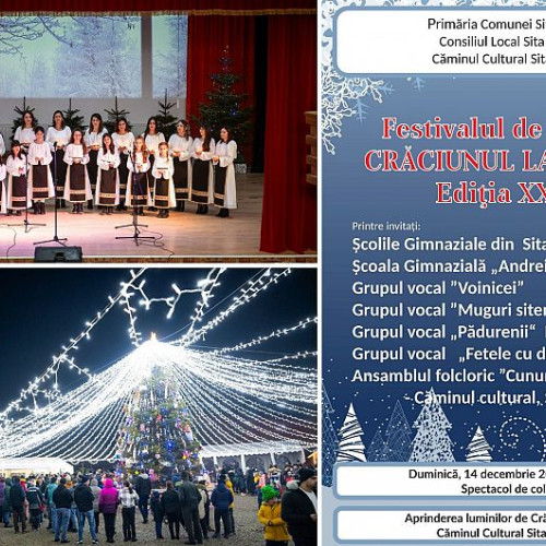 Sita Buzăului dă startul sărbătorilor de iarnă cu festival de colinde și spectacole