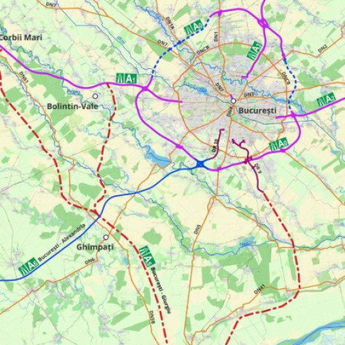 Încep pregătirile pentru drumul rapid dintre București și Giurgiu