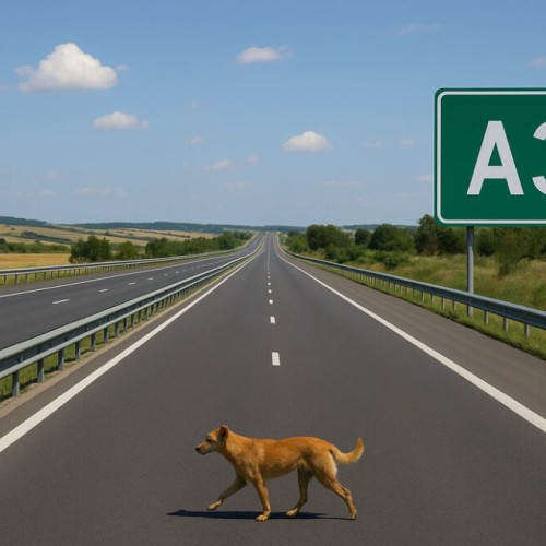 Femeie despăgubită pentru daunele provocate de un câine pe autostrada Transilvania