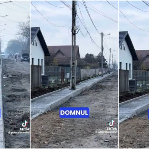 Stâlpi amplasați în mijlocul trotuarelor din Slobozia provoacă revolta primarului