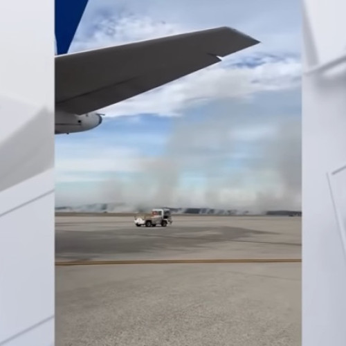 Boeing 777 al United Airlines se întoarce după defecțiune la motor și incendiu lângă pistă