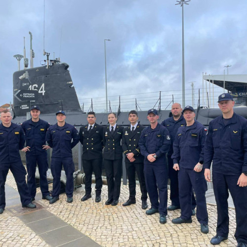 Aspirantul David Mihalcea s-a pregătit la bordul submarinului portughez NRP „Arpão”