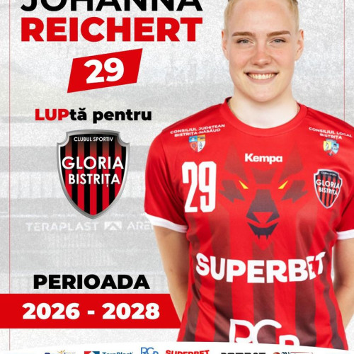 Johanna Reichert semnează cu Gloria Bistrița până în 2028