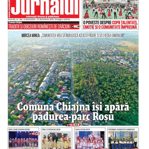 Jurnalul de Ilfov a publicat ediția print numărul 784