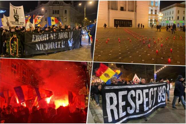 Suporterii timișoreni au organizat cea de-a 20-a ediție a Marșului Eroilor