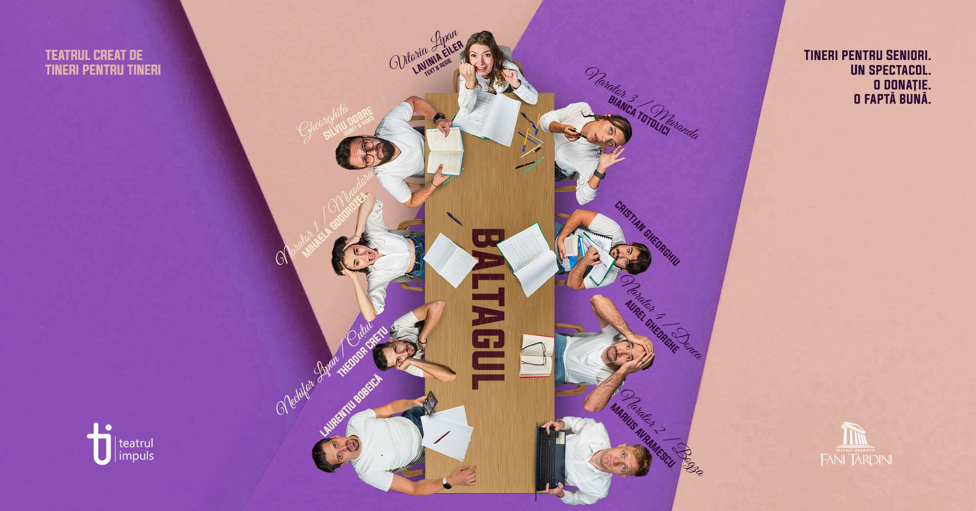 Teatrul Dramatic din Galați organizează o serie de spectacole dedicate publicului tânăr și comunității