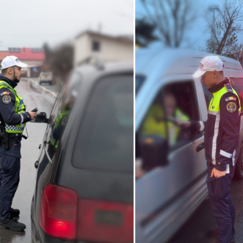 Poliția a aplicat 15 sancțiuni după controlul a 24 de autovehicule
