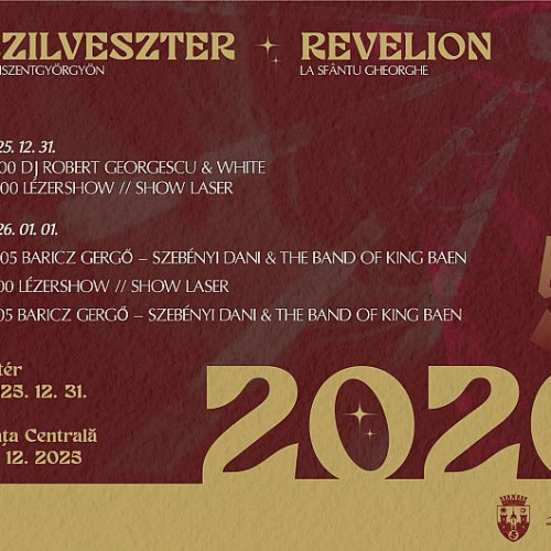 Sfântu Gheorghe sărbătorește Revelionul 2026 cu show laser și fără artificii