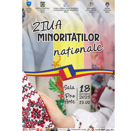 Brăila celebrează Ziua Minorităților Naționale printr-un eveniment cultural complex