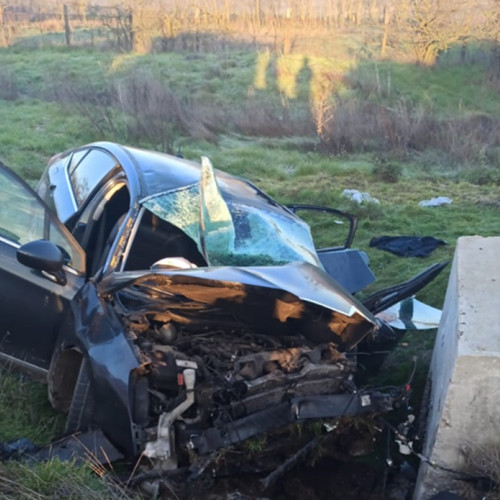 Șase cetățeni georgieni, răniți într-un accident rutier în localitatea Deleni