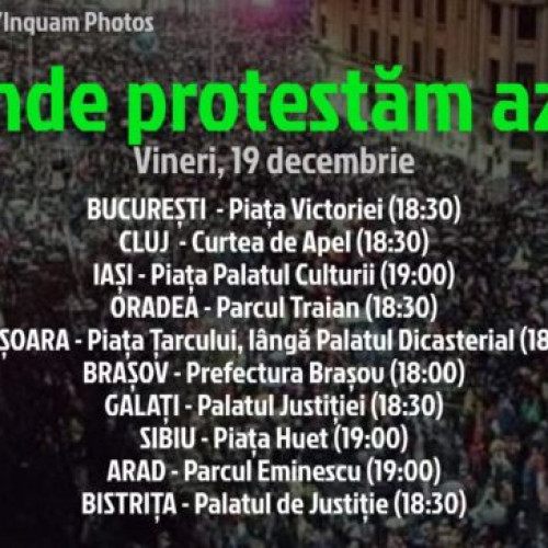 Corupția ucide organizează proteste în mai multe orașe pentru apărarea independenței justiției