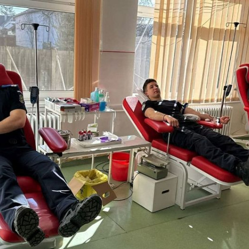 Jandarmii din Covasna continuă tradiția donării de sânge cu un nou succes