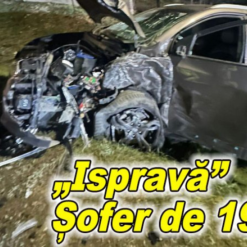 Două mașini s-au ciocnit pe drumul județean din Tisău