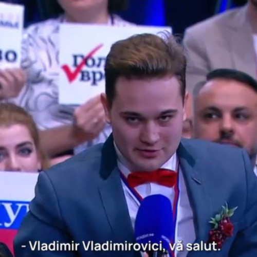 Vladimir Putin răspunde la întrebări aprobate în prealabil în cadrul unei conferințe controlate