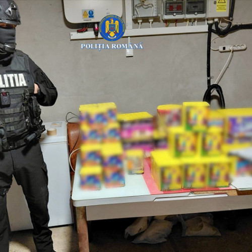 Polițiști din Cluj au prins o femeie care vindea ilegal articole pirotehnice