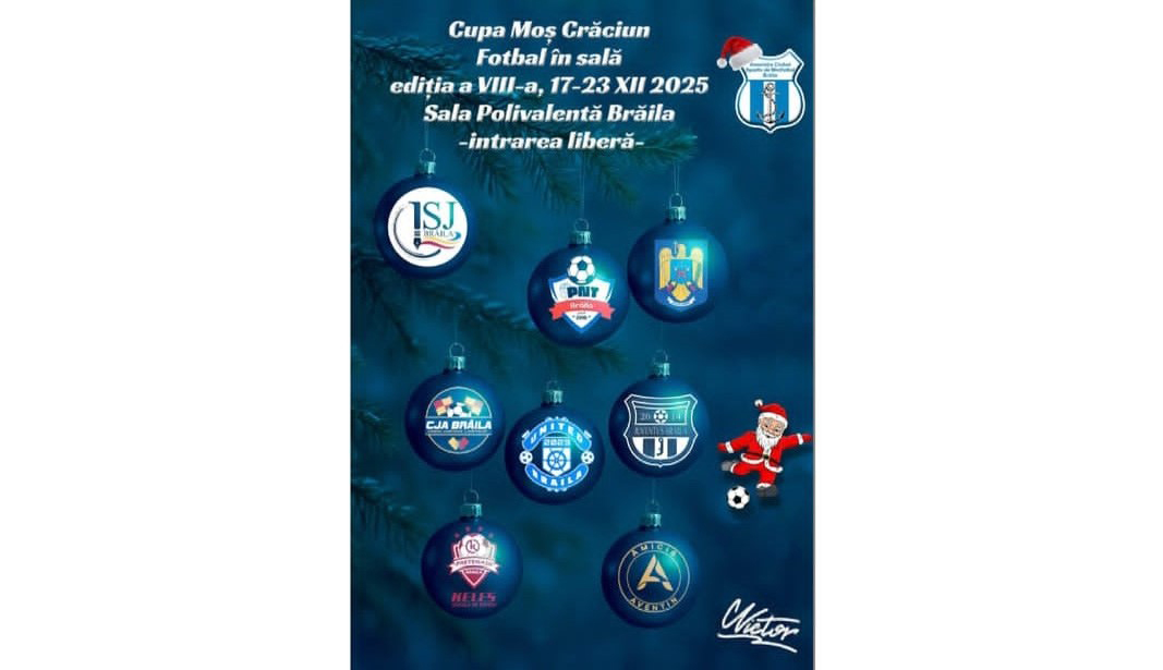 Semifinalele Cupei Moș Crăciun la fotbal în sală se dispută astăzi în Polivalentă