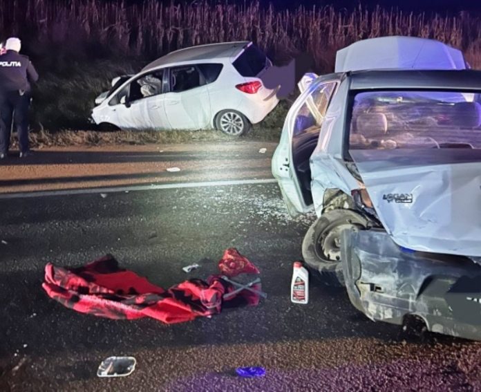 Patru mașini implicate într-un accident grav pe E85 în comuna Faraoani