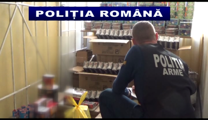 Poliția din Rădăuți descoperă materiale pirotehnice interzise în piața auto