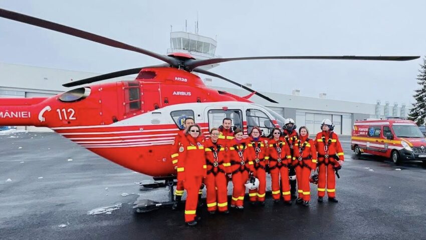 Punctul aeromedical Brașov a bifat trei ani de intervenții rapide și peste 1.100 misiuni