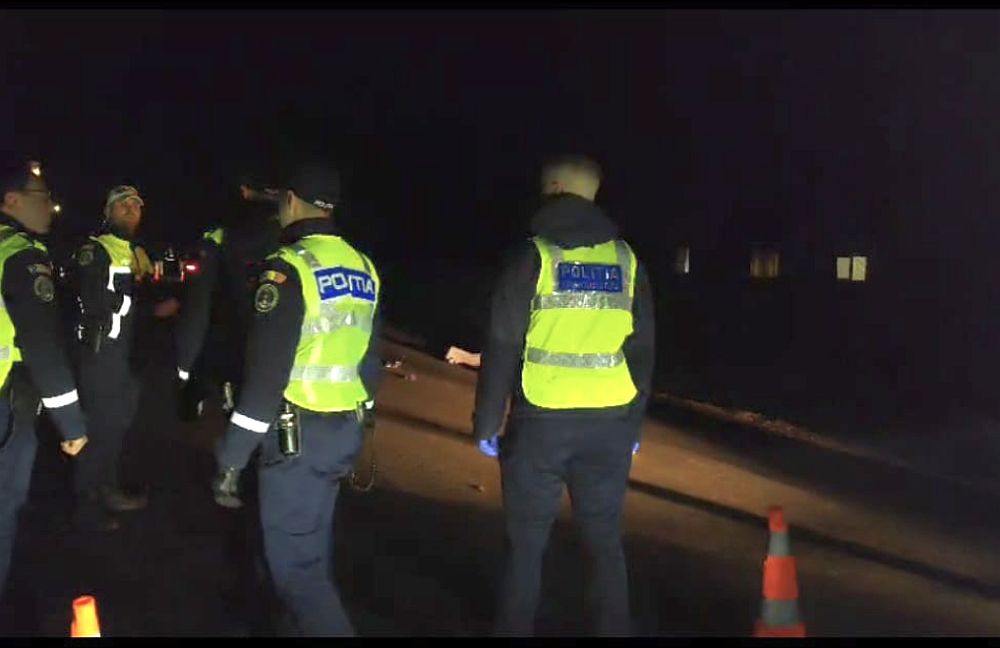 Tânăr din Vlăsinești reținut după un accident rutier produs sub influența alcoolului