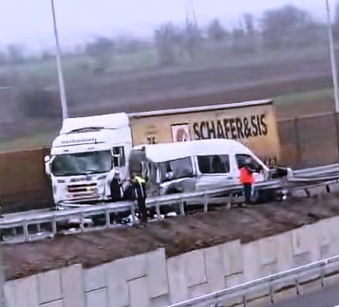 Accident rutier după inaugurarea tronsonului Focșani – Adjud pe A7