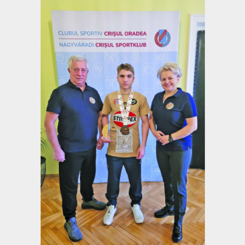 Mădălin Călugăr aduce prima medalie europeană pentru Crișul Oradea după 23 de ani