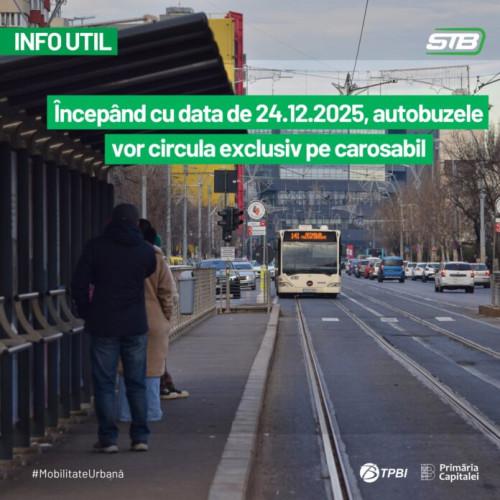STB modifică temporar circulația autobuzelor din cauza vremii nefavorabile
