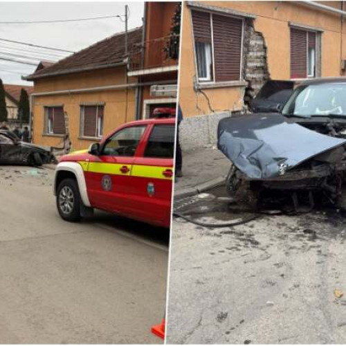 Pompierii din Timiș au intervenit la un accident rutier produs în Lugoj