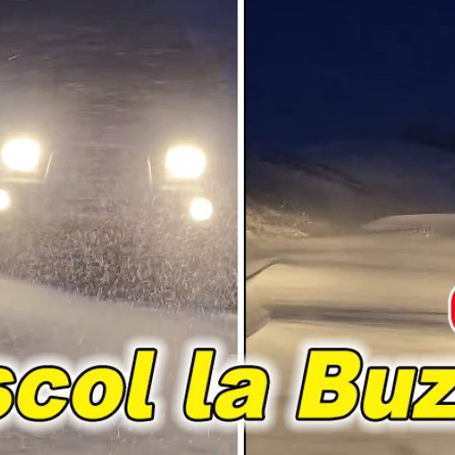 Radu Iftinoiu surprinde imagini cu viscolul de la Bisoca în județul Buzău